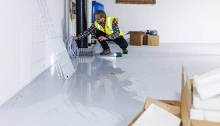 French drain installation